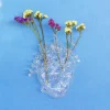 SELETTI Love in Bloom-vase, klar, højde 24 cm, hjerteformet, glas
