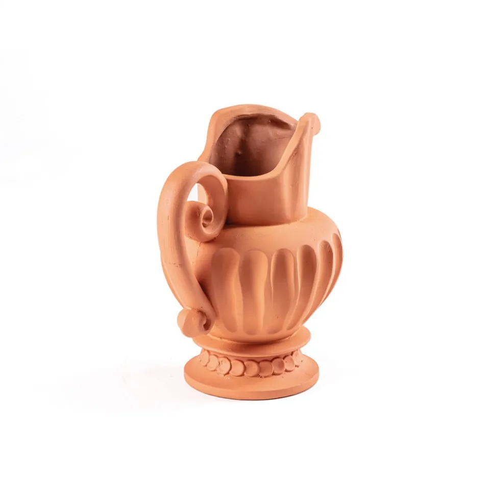 SELETTI Magna Graecia Caraffa-vase, højde 33 cm, terracotta