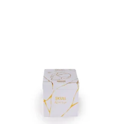 SELETTI Skulptur Kintsugi Skull, hvid, porcelæn, guld
