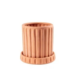 SELETTI Vase Magna Graecia Dorico, underkop, terracotta