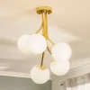Selva loftlampe, 5 lyskilder offset, guld