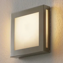 Sensor-LED-udendørslampe Aqua Legendo Mini, stål