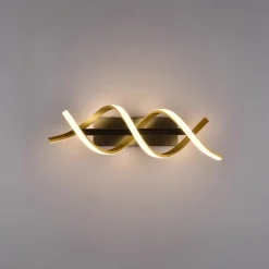 Sequence LED-væglampe, dæmpbar, CCT, messing