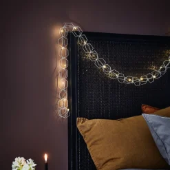 Serve LED-lyskæde, 20 lyskilder, sølv
