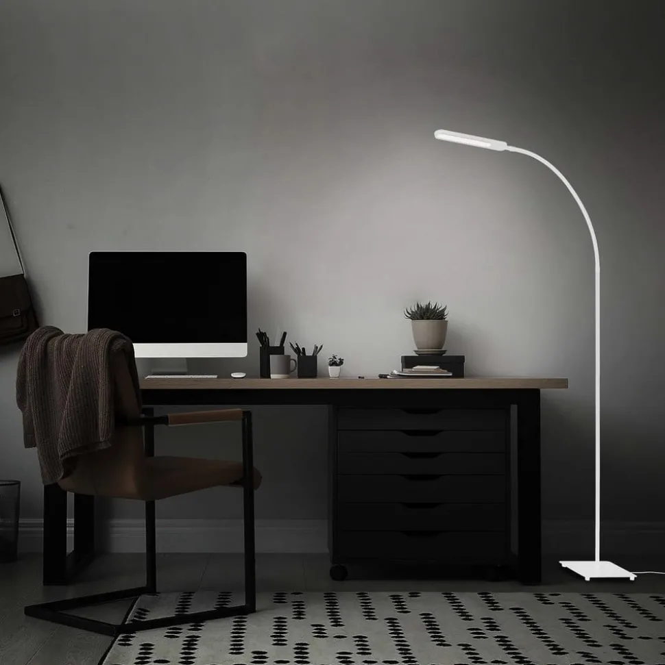 Servo LED-gulvlampe, kan dæmpes, CCT, hvid