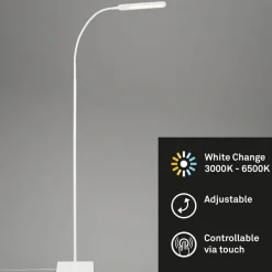 Servo LED-gulvlampe, kan dæmpes, CCT, hvid