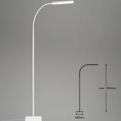 Servo LED-gulvlampe, kan dæmpes, CCT, hvid