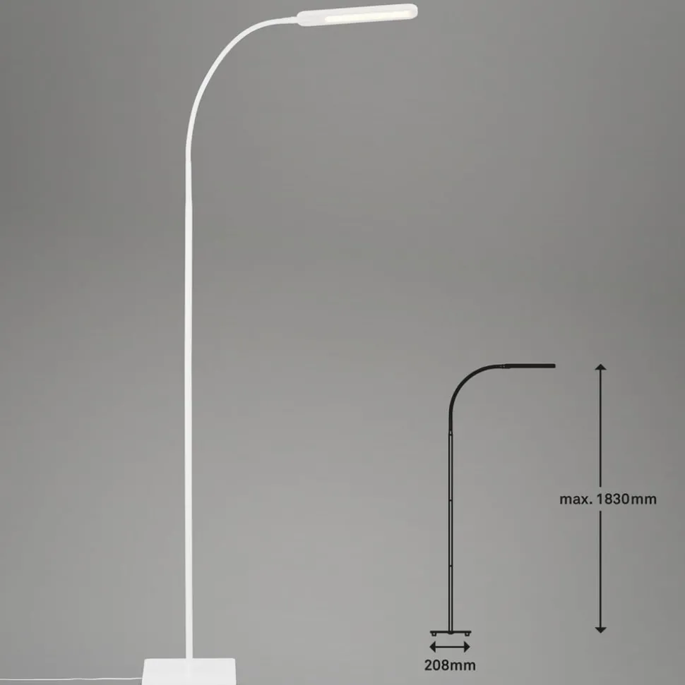 Servo LED-gulvlampe, kan dæmpes, CCT, hvid