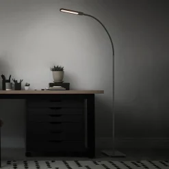 Servo LED-gulvlampe, kan dæmpes, CCT, sort