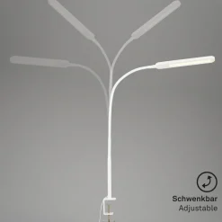 Servo LED-klemmelampe, kan dæmpes, CCT, hvid