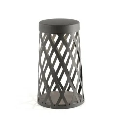 Shadow LED-sokkellampe, mørkegrå, aluminium, højde 45 cm