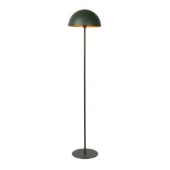 Siemon gulvlampe af stål, Ø 35 cm, grøn