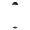 Siemon gulvlampe af stål, sort