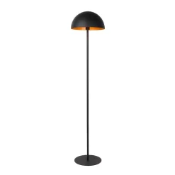 Siemon gulvlampe af stål, sort
