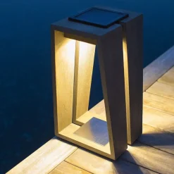 Skaal LED solcelle-lanterne med sensor, 39 cm