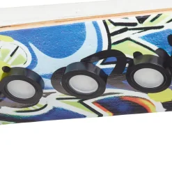 Skateboard Easy Cruiser Graffiti LED-loftlampe