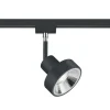 Skinnespot DUOline 780701, Ø 11cm, sort, 2-faset, GU10