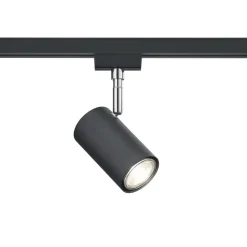 Skinnespot DUOline 782401, Ø 6 cm, sort, 2-faset, GU10