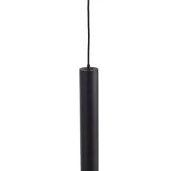 Skinne system 48V Lumaro, pendel, rørpære, 3 lyskilder, sort