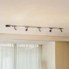 Skinne system 48V Lumaro, spots, 5 lyskilder, sort, Ø 7,3cm