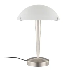 Skøn Viola bordlampe i mat nikkel