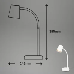 Skriva bordlampe, GU10-fatning, hvid