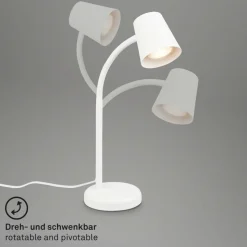 Skriva bordlampe, GU10-fatning, hvid
