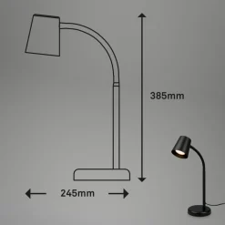 Skriva bordlampe, GU10-fatning, sort