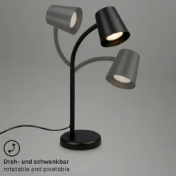 Skriva bordlampe, GU10-fatning, sort