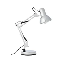 Skrivebordslampe Henry, krom, højde 50 cm, justerbar