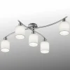 Skærme af hvidt stof - loftslampe Garda
