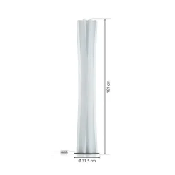 Slamp Bach gulvlampe, højde 161 cm, hvid