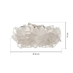 Slamp Clizia loftlampe, Ø 32 cm, hvid