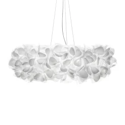 Slamp hængelampe Clizia Mama Non Mama, Ø78cm, hvid/klar