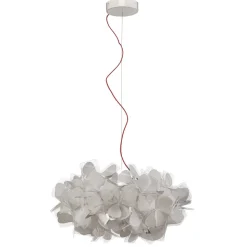 Slamp hængelampe Clizia Mama Non Mama, Ø53cm, hvid/rød