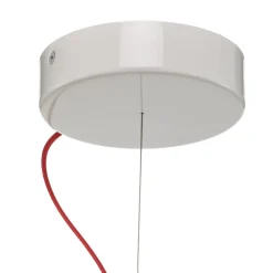 Slamp hængelampe Clizia Mama Non Mama, Ø53cm, hvid/rød