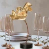 Slamp LaFleur LED-bordlampe, genopladeligt batteri, fløjl