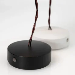Slamp LaFleur LED-bordlampe, genopladeligt batteri, fløjl