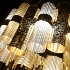 Slamp La Lollo M LED-hængelampe, guld