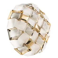 Slamp Mida væglampe, 50 cm, hvid-guld