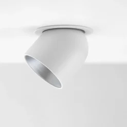 SLC Cup LED-indbygningsdownlight hvid/sølv 2.700 K