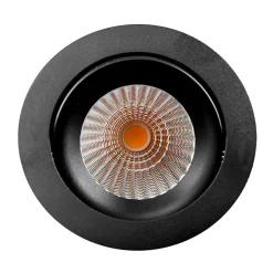 SLC DL04 LED-indbygningslampe sort 2.700 K