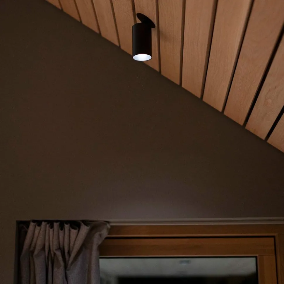 SLC LED-indbygningsspot Art, 1 lyskilde, sort, 2.700 K, aluminium