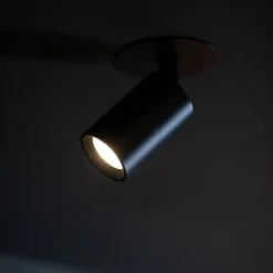 SLC LED-indbygningsspot Art, 1 lyskilde, sort, 2.700 K, aluminium