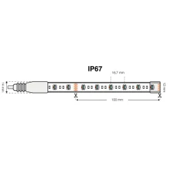 SLC LED-Strip RGBW 10m 144W IP67