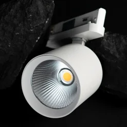 SLC LED track spot Fox, hvid, 3.000 K, 3-fase skinne