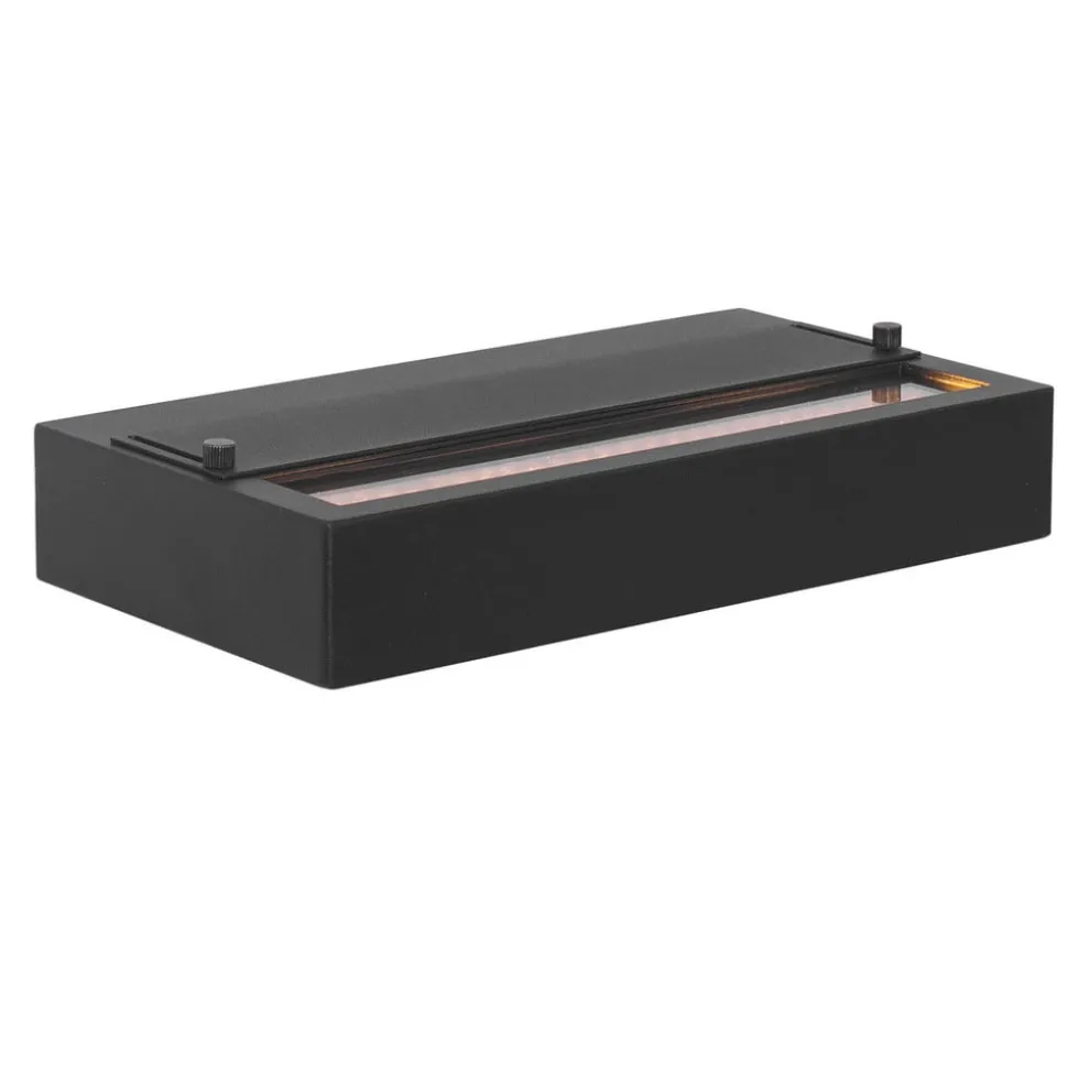 SLC LED-væglampe Illumin8, sort, CCT, aluminium