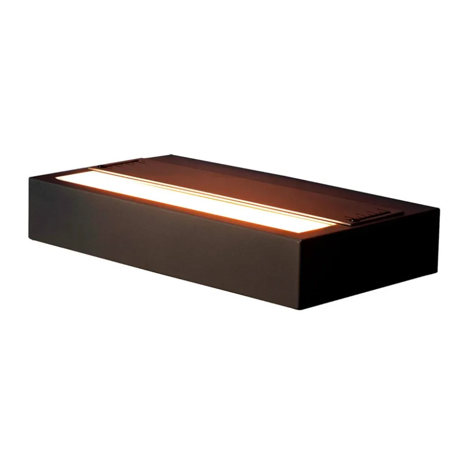 SLC LED-væglampe Illumin8, sort, CCT, aluminium