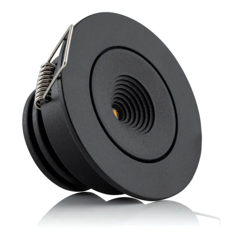 SLC MiniOne Tilt LED-indbygningslampe sort 2.700 K