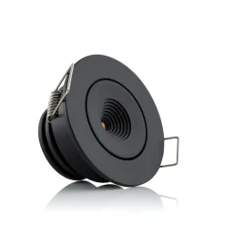 SLC MiniOne Tilt LED-indbygningslampe sort 3.000 K